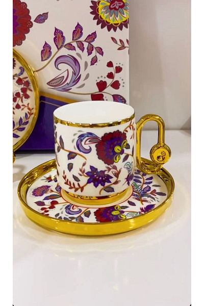 Kosova Evimsahane Sophia Turkish Coffee Cup Set