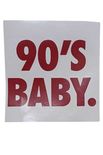 meristeed ملصق سيارة 90'بيبي لون احمر موديل 95124