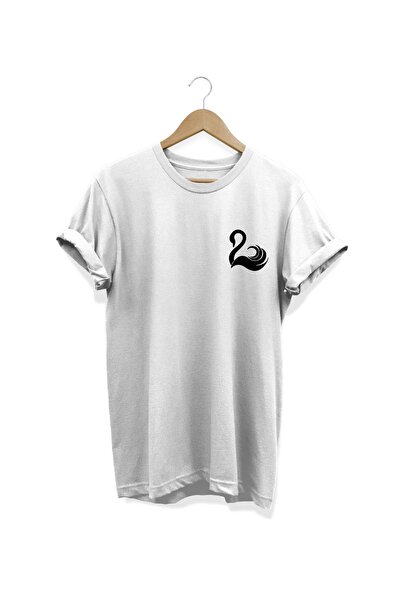 WİDİ Labud Štampano Beli T-shirt