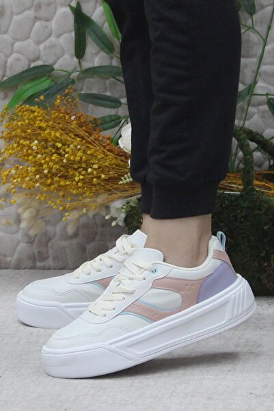 Kinetix Adexa Pu W Bej Hafif Rahat Orijinal Ürün Sneaker Kadın Ayakkabı