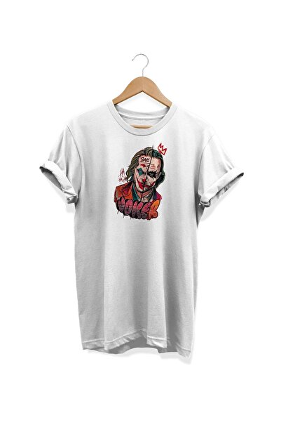 WİDİ Λευκό μπλουζάκι με στάμπα Joker