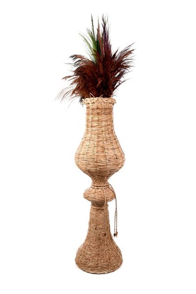Tasarım Diyarı Magnificent Long Vase - Ndan Recycle Straw Braid