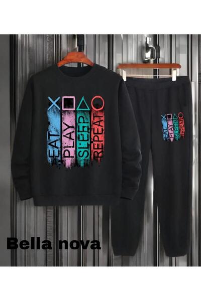 bellanova - Σετ φούτερ με κουκούλα με κουκούλα με 3 κλωστές