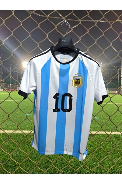 After Party Arjantin Milli Takım 2022 Dünya Kupası Leo Messi 10 Yetişkin Forması