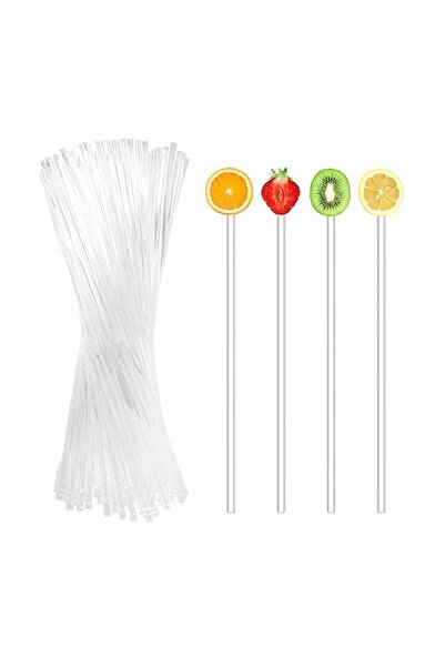 adin tasarım Uzun Kokteyl Karıştırıcı 48 Adet 21 cm Kokteyl Kaşığı Bar Cakepo...