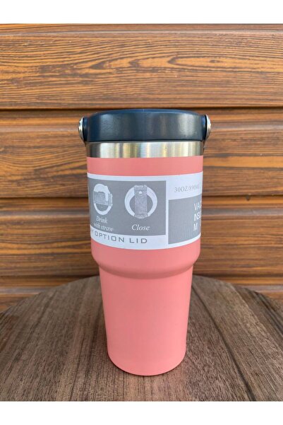 copo Vacum Mug IceFlow Flip Straw | Pipetli Termos Bardak 600ml Çelik