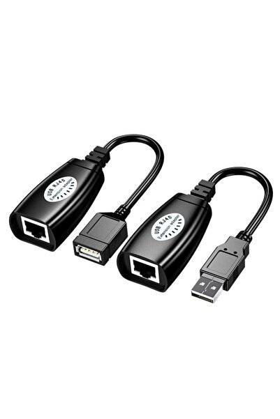 Derwell Yeni Usb Rj45 Extender Rj45 Usb Ek Uzatıcı Cat5e 6 Kablosu Ekleme Ext...