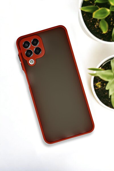 mooodcase Samsung Galaxy M33 Uyumlu Buzlu Şeffaf Lüx Telefon Kılıfı Mchzr
