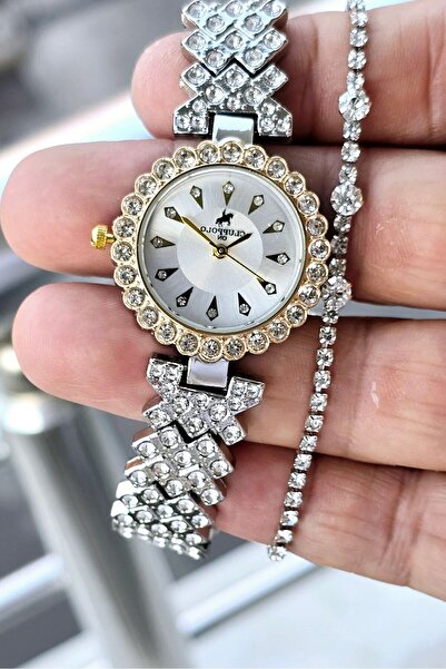 Clup Polo Yeni Sezon Metal Kasa Kadın Kol Saati Bileklik Hediye