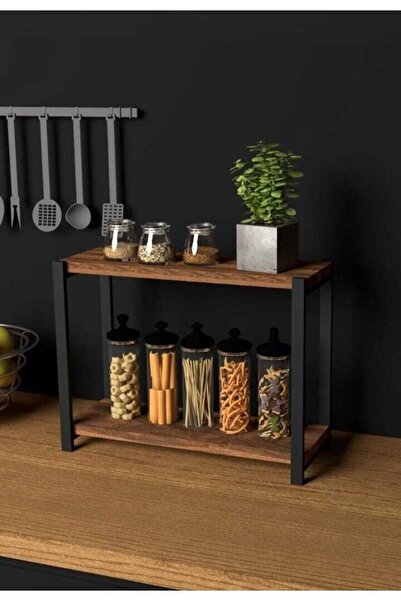 Genel Markalar Metal Mutfak Tezgah Üstü Organizer 2 Yüksek Raflı Banyo Mutfak...