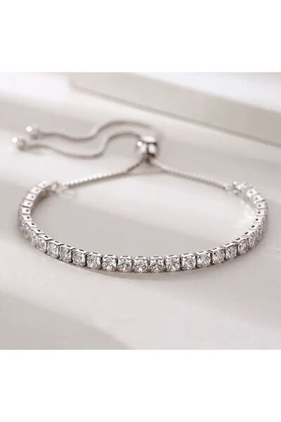 DESİGNEDBYD Bridal Party Prom Graduation Special Day/night 3A Zirconium Luxury Adjustable Bracelet