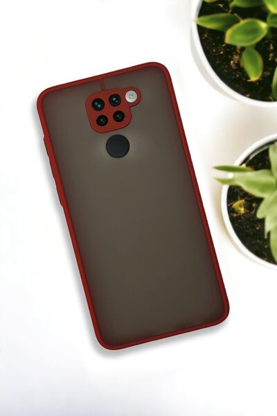 mooodcase Xiaomi Redmi Note 9 Uyumlu Buzlu Şeffaf Lüx Telefon Kılıfı Mchzr