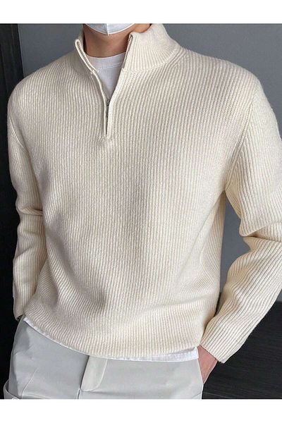 viperkombin Knitwear Sweater Half Zipper