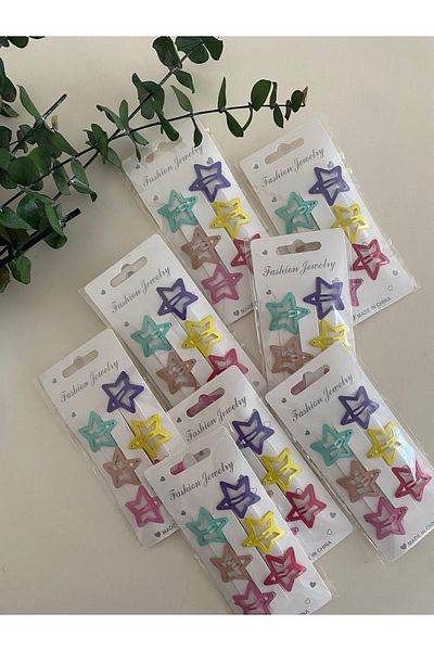 Moka Butik Star Snap πόρπη 6 τεμαχίων