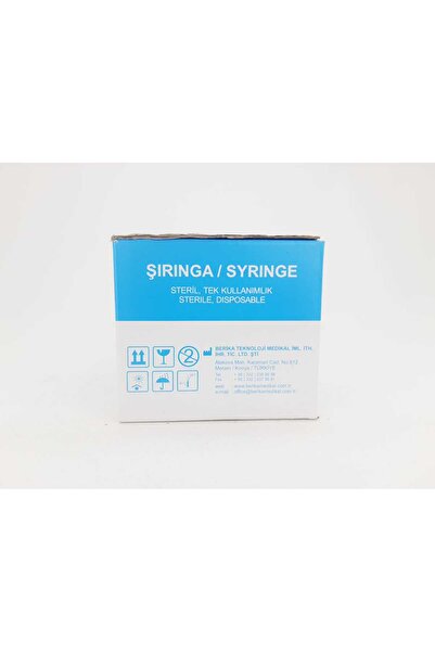 Berika  1 Cc İnsulınn Enjektörü 3p 26G Kahverengi 500 Adet 5 Kutu (STERİL)
