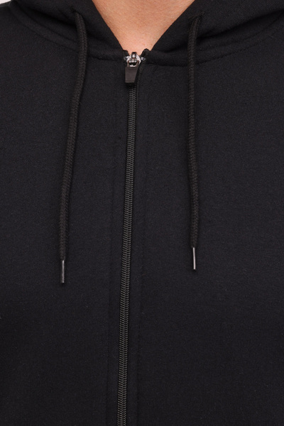 Kinetix MR RJN387 FZ HD 4PR Siyah Erkek Eşofman Üstü