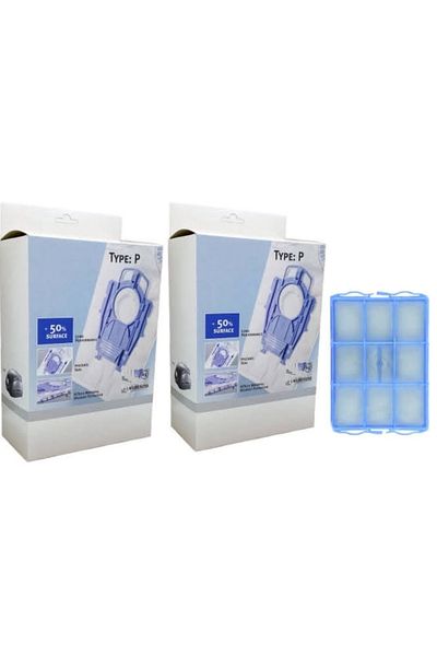 MFS Bosch Siemens Ergomax Type P - 2 Box Dust Bags and 1 Filter Compatible