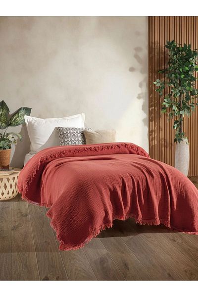 OTEXSA Muslin Tile Bedspread - 4 Layers, 200X220 cm