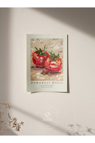 Sweetco Αφίσα Pomodori Dolci χωρίς πλαίσιο |   Αφίσα κουζίνας ντομάτας