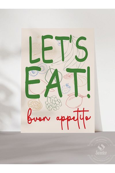 Sweetco Ας το φάσουμε - Καλή όρεξη Buon Appetito Kitchen Kitchen Poster