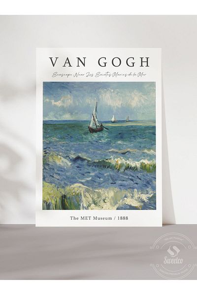Sweetco Αφίσα Van Gogh Seascape χωρίς πλαίσιο