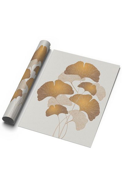 Sweetco Αφίσα Ginko χωρίς πλαίσιο |   Βοτανική αφίσα Ginko Flower