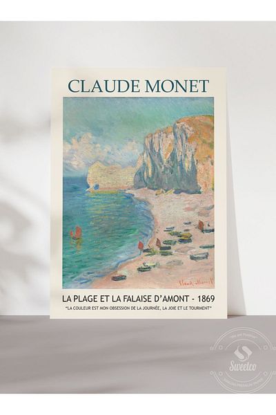 Sweetco La Plage από τον Claude Monet Αφίσα χωρίς πλαίσιο