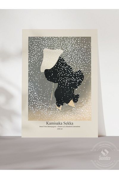 Sweetco Snow From Momoyogusa από την Kamisaka Sekka Αφίσα χωρίς πλαίσιο |   Αφίσα ζωγράφου τέχνης