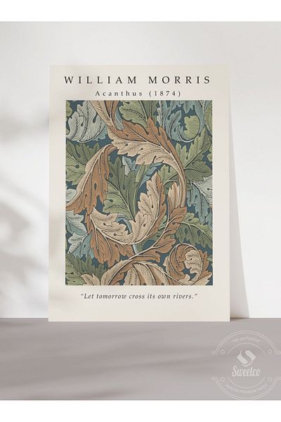 Sweetco Αφίσα William Morris Acanthus - Σχέδιο χωρίς πλαίσιο
