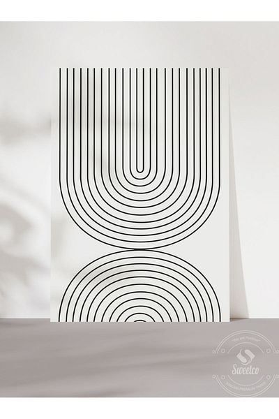 Sweetco Αφίσα Rainbow Frameless |   Αφηρημένη αφίσα Rainbow