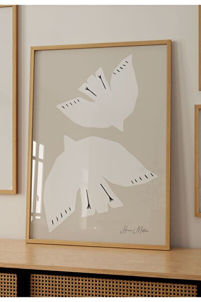 Sweetco Beige Pigeon by Henri Matisse Çerçevesiz Poster | Bej Kuş Posteri