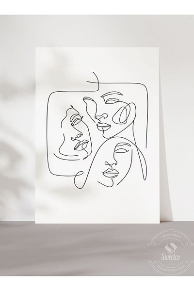 Sweetco Αφίσα χωρίς πλαίσιο τριών προσώπων |   Αφίσα τριών εκατό
