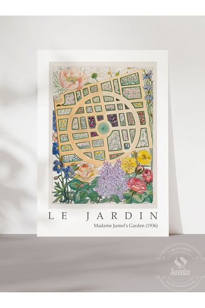 Sweetco Αφίσα Le Jardin No1 χωρίς πλαίσιο |   Αφίσα Βοτανικής Κήπου
