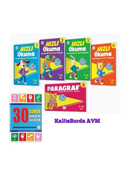 yükselen zeka Hızlı Okuma Sınavlarda Sıfır Hata Sistemi ve 30 Günde Dikkatini Geliştir Seti