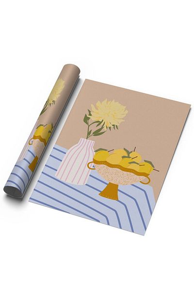 Sweetco Αφίσα Spring Table No1 χωρίς πλαίσιο |    Ανοιξιάτικο Τραπέζι Κουζίνας Μποτανική Αφίσα λουλουδιών