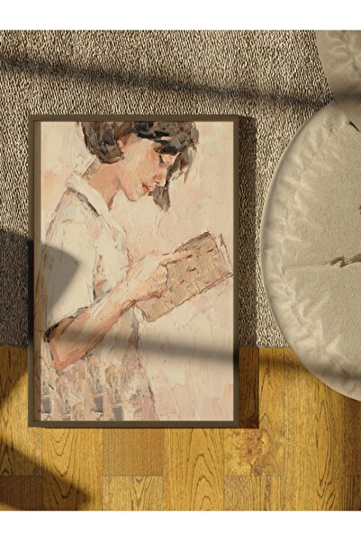 Sweetco Girl and Book Çerçevesiz Poster | Kız ve Kitap Posteri