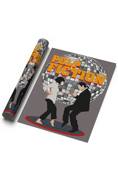 Sweetco Αφίσα χωρίς πλαίσιο Pulp Fiction |   Φτηνή αφίσα ταινίας μυθιστορήματος