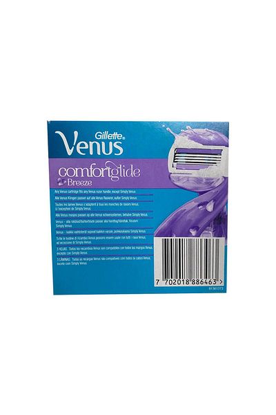 Gillette Venus Comfortglide Breeze - 8-Piece Shaving Blade Refill