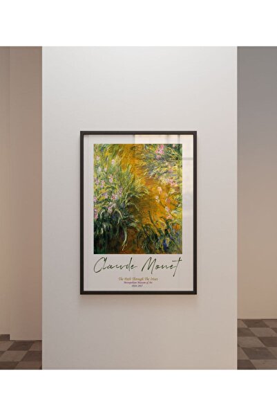 Sweetco The Path Through The Irises by Claude Monet Çerçevesiz Poster | Sanat Ressam Art Poster