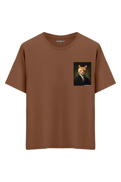 Mounte Bianca Unisex Gospodin Mačak - Oversize kroj T-shirt