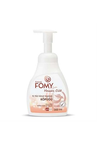 Fomy 300 Ml Creamy Foam Soap - Intensive Moisturizing and Purifying for Sensitive Skin Dry and Hard Skin