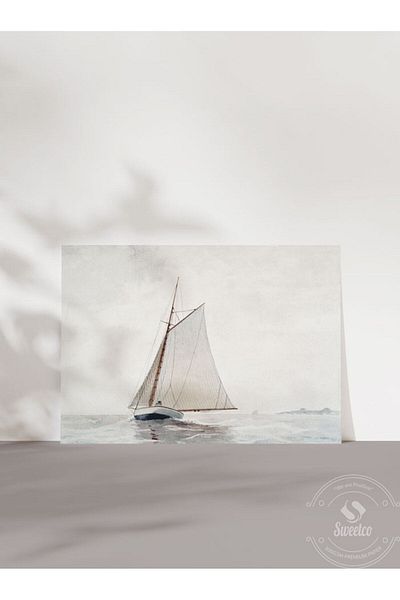Sweetco Αφίσα Winslow Homer - Θαλάσσιο σκάφος που αναπνέει τα παιδιά του Gloucester