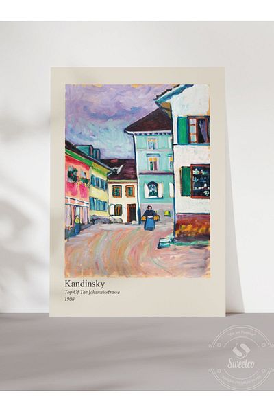 Sweetco Αφίσα ζωγράφου τέχνης χωρίς πλαίσιο Kandinsky - Top Of The Johannisstrasse