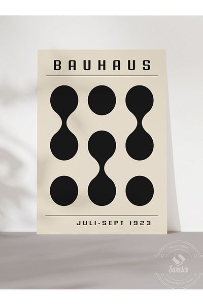 Sweetco Bauhaus Ιούλιος Σεπτέμβριος 1923 Αφίσα Νο2 χωρίς πλαίσιο |   Αφηρημένη αφίσα αφηρημένης τέχνης