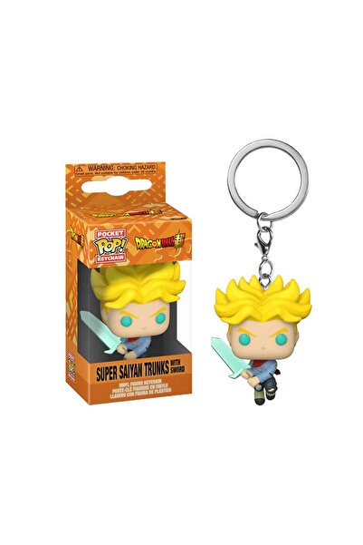 Funko Pocket Pop: Dragon Ball Super - Super Sayan Trunks With Sword Anahtarlık