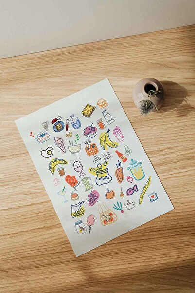 Sweetco Çerçevesiz Poster Breakfast Poster | Kahvaltı, Restaurant, Bar Çerçevesiz Poster