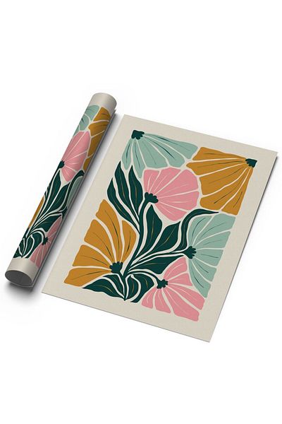 Sweetco Αφίσα Flower Art χωρίς πλαίσιο |   Αφίσα βοτανικής λουλουδιών