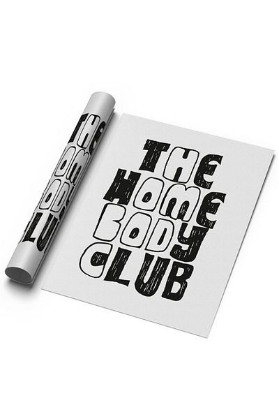 Sweetco The HomeBody Club - Αφίσα γραφής τύπου χωρίς πλαίσιο