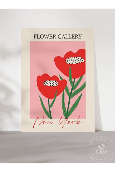 Sweetco Αφίσα Flower Gallery New York χωρίς πλαίσιο |   Αφίσα της Γκαλερί των λουλουδιών της Νέας Υόρκης