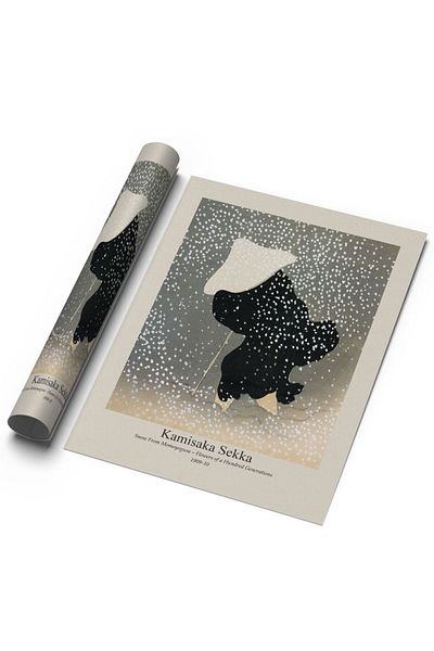 Sweetco Snow From Momoyogusa από την Kamisaka Sekka Αφίσα χωρίς πλαίσιο |   Αφίσα ζωγράφου τέχνης